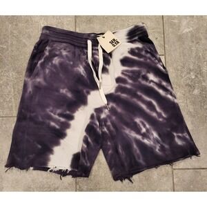 New Ser.o.ya Randell Short Gray Tie Dye Sweater Knit Pockets Sz S